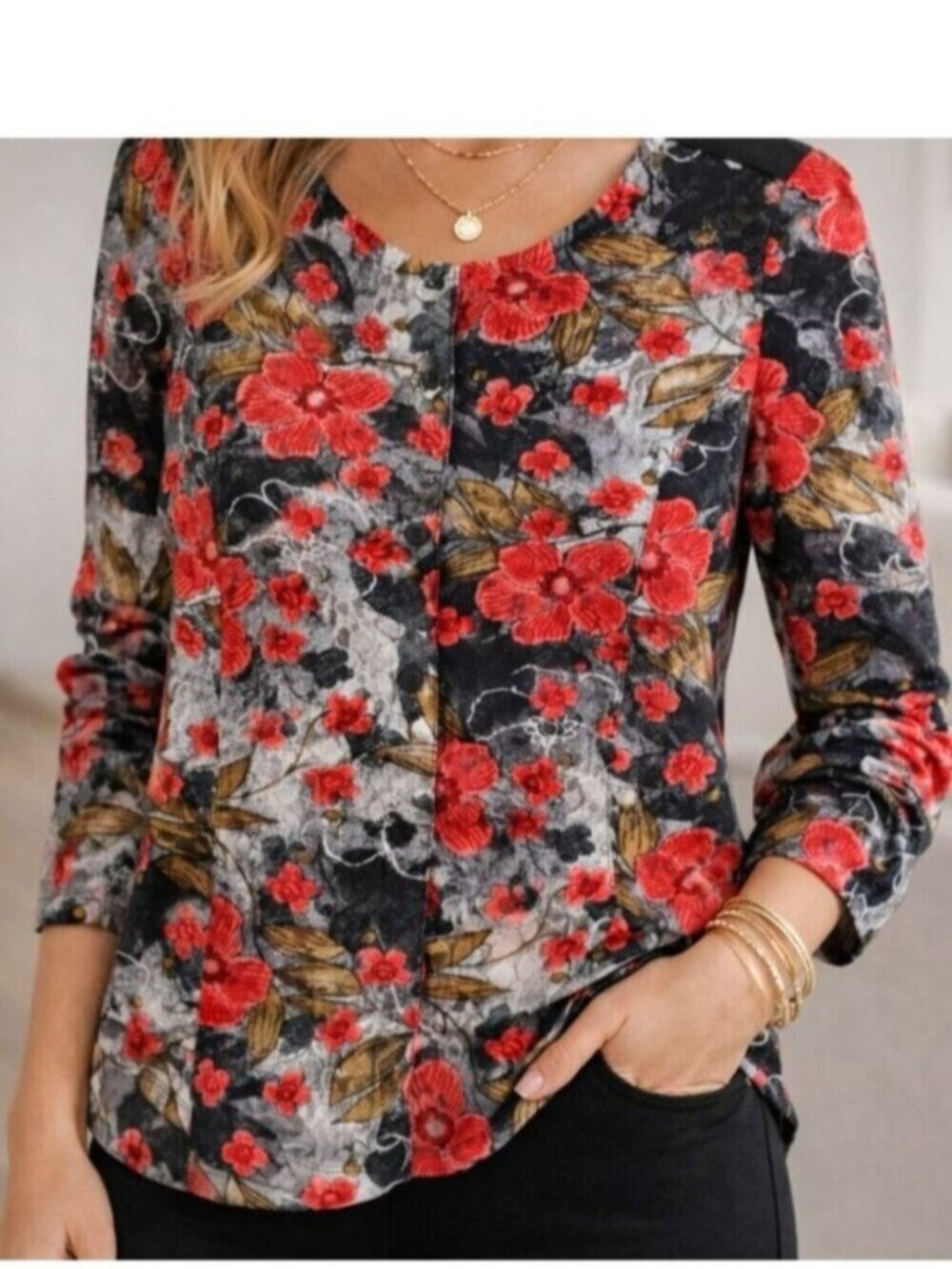 Vintage Floral Lacey Top